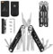 W&H Multitool Werkzeug, Edelstahl Fahrrad Multitools, Faltbares Messer mit Nylontasche,Karabiner,Spitzzange Kabelschneideräge,Flaschenöffner,Schraubendreher für Outdoor-Aktivitäten