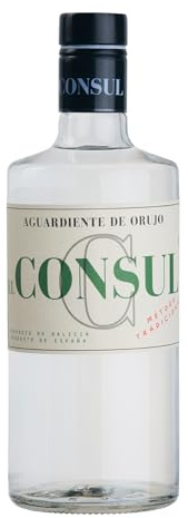 Aguardiente de Orujo El Consul - Auténtico Aguardiente Gallego, Producto de Galicia, España - Orujo Gallego Tradicional, Sabor Intenso y Puro.