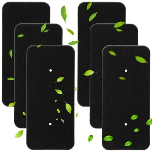 Bomtop 6 Stück Candy Trocknerfilter, Schwammfilter für Wäschetrockner, Schwammfilter, Filter für Wäschetrockner Hoover Candy 40006731, Filter für Wärmetauscher 275 x 125 x 10 mm