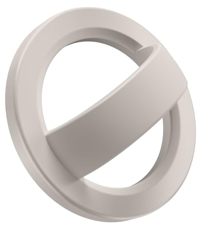 GONEZ Magnetic Phone Grip Compatible with MagSafe, Removable Silicone Loop Grip, Phone Ring Holder for Back of Phone for iPhone 16/15/14/13/12 Series, Stone