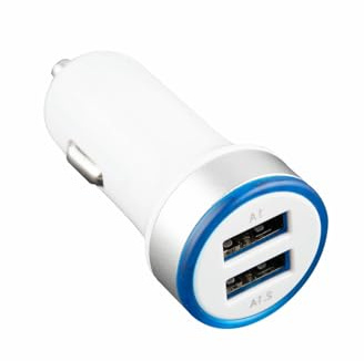 Adaptador - Adaptador de Coche con mechero, Doble Puerto USB, Ideal para Cargar Dispositivos simultáneamente, Compacto y fácil de Usar.*