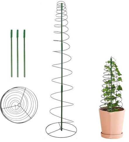 Treillis pour grimpantes à utiliser en plein air - Support pour en pot en plein air - Pyramide de treillis résistante aux intempéries pour d'intérieur comme le lierre, vigne