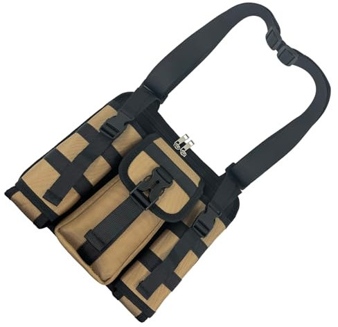 Tacticals Chest Bag Multifunctional Tool Storage Bag Sport Crossbody Bag With Water Bottle Holder For Cycling Hiking Sport Crossbody Bag Chest Bag With Water Bottle Holder Tool Storage Bag