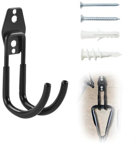 DIFLAX Ladekabel Halterung Typ 2, Wallbox Kabelhalter, Kabelhalter Wand, Typ 2 Wandhalterung, Ladekabel Elektroauto, Motorradzubehör für Elektroauto, EV, Kabel Organizer, Schwarz