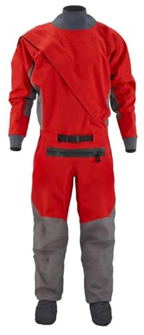 AHUFGN Trockenanzug Wasserdichtes Material for Herren-Kajak-Trockenanzug, Latexmanschetten und Spritzkragen, Flachwasser-Paddelsurfen for Winter Frühling(M)