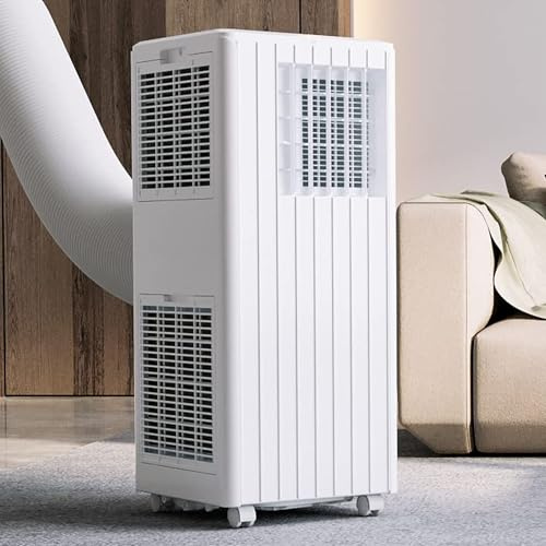 GarveeMore Aire Acondicionado Portátil 3 En 1 7000 BTU – Enfriamiento,Deshumidificador 36L/Día,Ventilador 2 Velocidades – Display Digital,Temporizador 24h,Control Remoto – Equipo Compacto y Eficiente