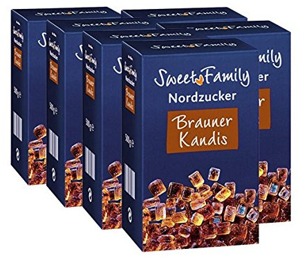 Sweet Family Brauner Kandis, 500g 6er Pack