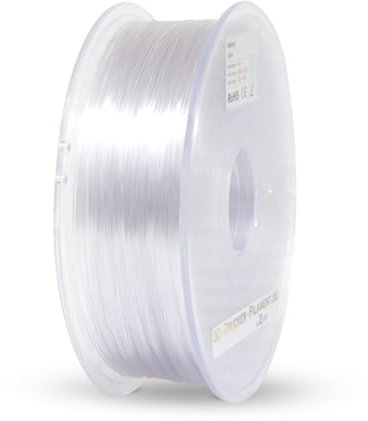 Z3D® PETG 1,75mm TRANSPARENT KLAR 1kg 3D Drucker Filament - hochwertig, hohe Festigkeit & Zähigkeit, ideal für technische Teile & Prototypen