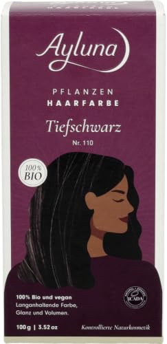 Bio Pflanzenhaarfarbe Tiefschwarz 2 x 100 g