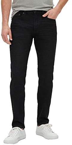 GAP Mens Slim Taper Fit Jeans, Washed Black, 32W x 32L US