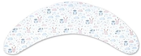 Totsy Baby Funda para Cojin Lactancia y Embarazo 190cm – Almohada para Dormir de Lado Descanso y relajación Ideal para futuras mamás Forma en C Oeko-Tex