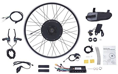 GMSLuu Elektrisches 28 Zoll 29 Zoll 700C Fahrrad Umbausatz E-Bike Umbausatz Elektrofahrrad Bausatz Vorderrad Elektrofahrrads Motor Umbausatz für Elektrofahrräder mit Controller (1000W Hinterrad)