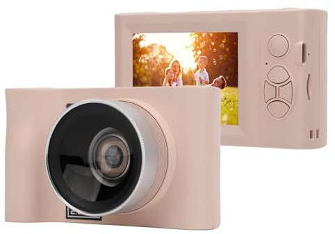 Fotocamera Digitale, Fotocamera Mirrorless WIFI da 2,5K 24MP con Zoom Digitale 16X, Videocamere Compatte Tascabili con Schermo da 2,88 Pollici per Vlogging di Viaggio, Giochi MP3