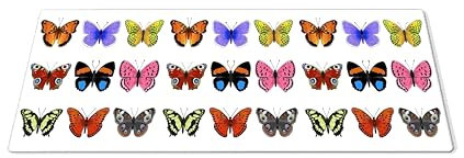 EHOMERY Tapis de Souris personnalisé Tapis Souris Gamer XXL Papillon Tapis de Souris Gamer Anime Tapis de Bureau Gaming pour la décoration du Bureau - 1 Pack [30x80 cm]