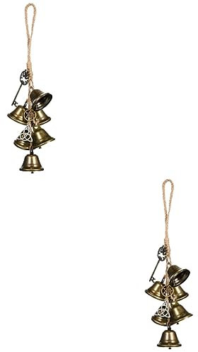 BESPORTBLE 2stücke Witch Wind Chime Retro Metall Windglocke Für Garten Und Balkon Dekoration Für Türen Und Räume Schwingendes Klangspiel Für Entspannung Und Wohlbefinden