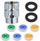 2 Sets Wassersparer für Wasserhahn, Dusche Durchflussbegrenzer, 5L/ 6L/ 7L /min Wassersparer für Dusche, Brause Durchflussbegrenzer für Küche Bad Hotel