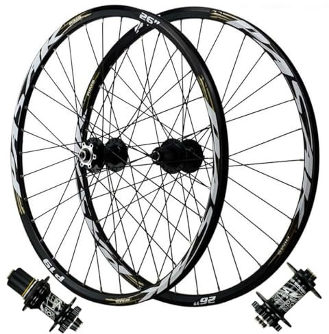 LPYDWZ MTB Laufradsatz 27,5 Zoll 29 Zoll, Aluminiumlegierung Fahrradfelge Scheibenbremse HG Abgedichtetes Lager Steckachse 32H Vorder und Hinterradfelge for 7-12 Gang Kassette(Thru AXLE Front+Rear,29
