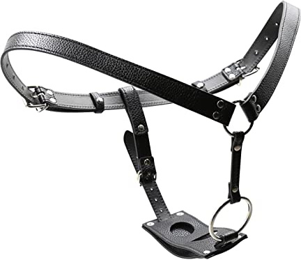 Keuschheitsgürtel String Tanga Herren Damen Penis-Bondage Harness | Strap On Umschnalldildo Unterwäsche mit Penisringen für Butt Plug, Dildo, Anal Erotik und Sexspielzeug