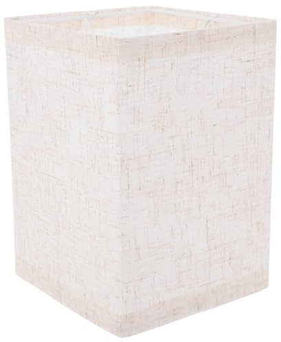 BATHVEVE Pantalla De Lámpara Rectangular De Tela Para Mesita De Noche Y Lámpara De Pie Reemplazo Para Dormitorio De Hotel Fácil De Instalar 7.87X5.51X5.51In Para Casquillo E27