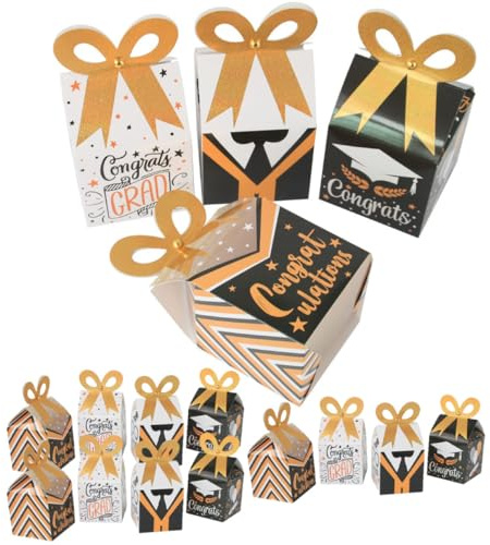 MAGICLULU 12St Pralinenschachtel für die Abschlusssaison Party-Kulisse Kisten behandeln Kuchen Hochzeit storage boxes aufbwahrungs-box Süßigkeiten-Versorgung Behälter für Süßigkeiten Papier