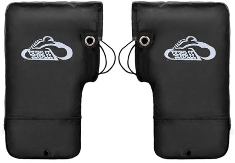 Ddujbtp Lenker-Fäustlinge für den Winter, thermisch, Radfahren, Handwarm, winddicht, kaltes Wetter, für Mountainbike-Motor