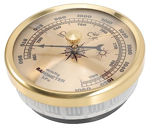 Toyvian Barómetro Analógico de Dial Ajustable para Hogar y Pared