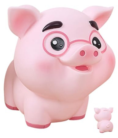 GLEAVI Salvadanaio Decorativo Forma Maiale per Risparmiare e Design e Resistente