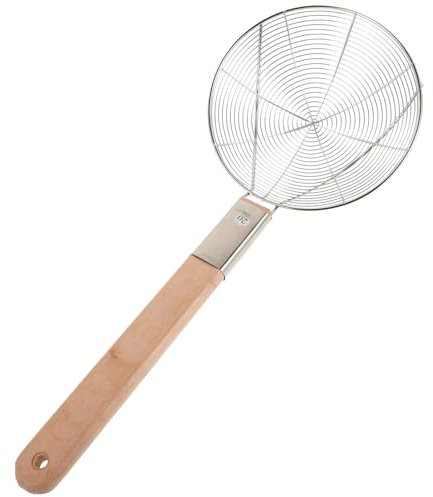 Healifty Große Siebkelle Robuster Küchensieb mit Langem Griff für Frittieren Kochen von Nudeln und Multifunktionaler Strainer für Öl und Lebensmittel