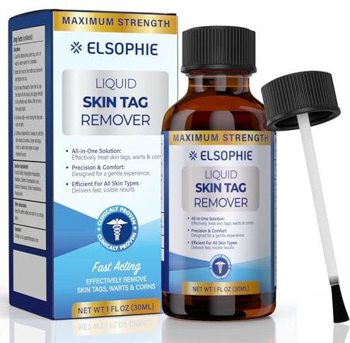 Fast-Acting Skin Tag Remover Freeze Off: Maximum Strength Skin Tag Removal Freeze Away for Men and Women - Plantar Wart Genital Wart Corns Calluses 1 oz