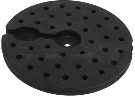 FONDOTIN Base Moderno Tavolo e Lampada per Pesante Plastico da Nero Robusta Stabile Design Lampade Terra e Scrivania