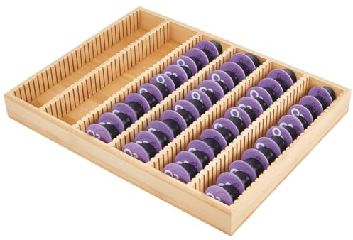 CUTHOLLOW Almacenamiento de cápsulas de café de madera, 40 x 30 x 4 cm, caja de cápsulas de café de bambú, ranura para rueda dentada, compatible con cápsulas Vertuo, dispensador de cápsulas