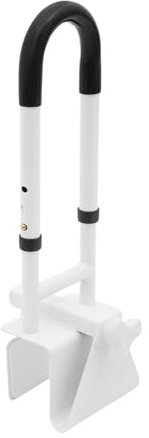 Verstellbare Badewannensicherheitsstange 50-55cm,max 113kg,aus Eisen,Badewannengriff ohne Bohren montierbar,Haltegriffe für Wannenwände von 8-17cm,Wannengriff für Senioren,Schwangere und Menschen