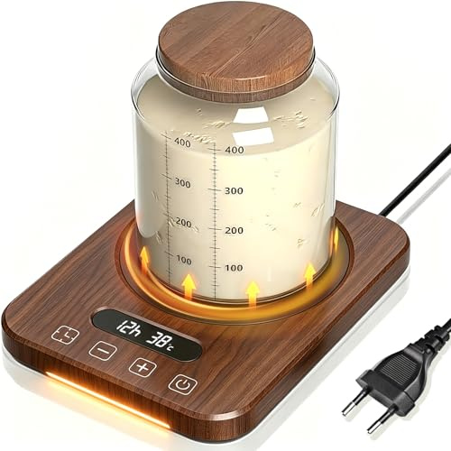Calentador de masa madre 21 – 38 ℃, control preciso de temperatura, temporizador de 12 horas, placa de calor con función de memoria para hornear pan fermentación