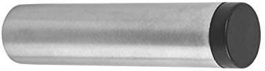 Gedotec Wand-Türpuffer Edelstahl Türstopper Gummi-Puffer zum Schrauben - Trendy | Tiefe: 120 mm | 8 mm Gummiauflage | Wandpuffer inkl. Befestigungsmaterial | 1 Stück - Tür-Anschlagpuffer Wand-Montage