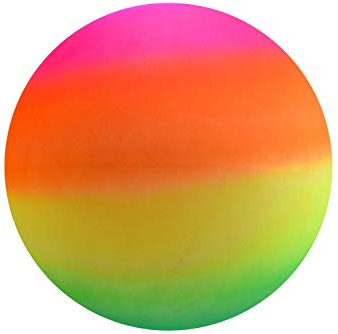 outdoor fun Giant Jumbo 18 Neon Rainbow Rubber Playground Play Beach Sport Ball Football