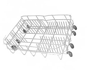 Unterkorb mit Rollen (52,5 x 52,5 x 17,3 cm) für Spülmaschine BEKO, Altus - 1758972200