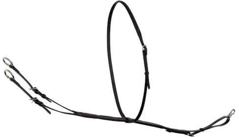 BR Martingal Jaywick schwarz Pony Ringe mit Clipverschluss