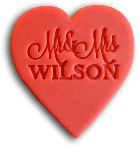 Mr und Mrs Personalisierte Keksstempel, Hochzeitsstempel Fondant