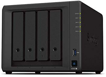 Synology 4 bay NAS DiskStation DS920+ (Diskless), 4-bay; 4GB DDR4