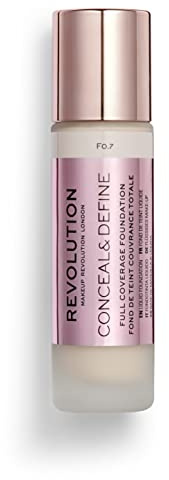 Makeup Revolution, Conceal & Define Grundierung, F1, 23ml