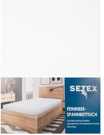 Traumschloss Spannbetttuch »Biber« 100% Baumwolle | Feinbiber-Ausführung für extra Wärme an kalten Tagen | weiß | 90-100x200cm