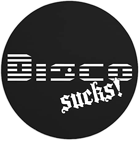 Next Ferry Slipmat - Disco Sucks - Plattenspieler Filzmatte 30 cm (12 Zoll) | DJ Plattentellerauflage 2,5 mm für Plattenspieler & Turntables - für präzises Scratchen & Backspin - bedruckt in Deutschland