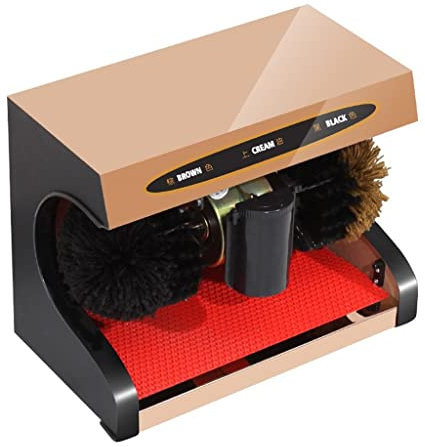 QHYXT Macchina lustrascarpe da Terra, processore per lustrascarpe Completamente Automatico a infrarossi Controllato da sensore per lucidascarpe elettrica Hotel Bank Club Hall (Oro Rosa)