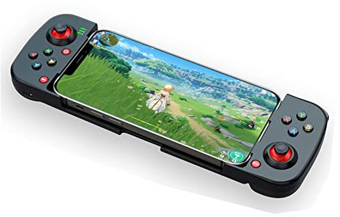 Controlador de Juegos Inalámbrico para IOS/Android/para PS4/para Switch PC, MFi Mobile Bluetooth Gamepad Joystick, Controlador de Juegos Tipo C (Negro)