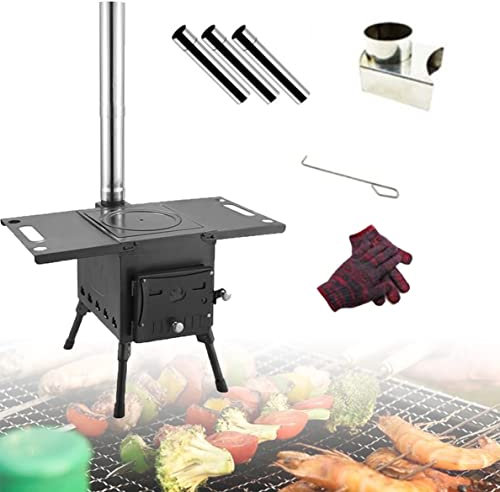 Réchauds De Camping, Rechaud A Bois, Réchaud De Tente, Poele A Bois Chauffage, Mini Poele A Bois, Cuisiniere Bois Charbon, Petit Poele A Bois, pour camping, randonnée, voyage,AStyle-L