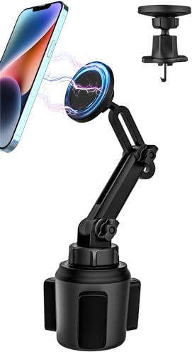 Auto Handyhalterung Magnet [2-Pack] Handy Getränkehalter Autohalterung | Handy KFZ Halterung Lüftung mit 2 Metallringen für iPhone 17 Pro Max 16/15 & Mag-Safe Hülle, alle Telefons