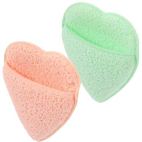 Beavorty 2pièces Visage Exfoliant Réutilisable Pour Démaquillage Et Nettoyage Des Pores Éponge Douce Pour Soin Peau Rafraîchissant Et Pratique