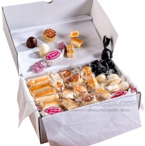Lote Surtido de Turrón y Mazapán 2 kg – Pack Degustación Gourmet con Polvorones y Bombones – Mazapanes Artesanos y Turrones de Jijona y Alicante – Ideal para Compartir en Eventosss