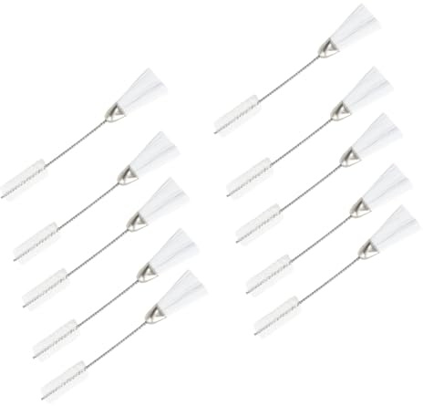 10Pcs Double Head Lint Brush Sewing Machine Double Ended Nylon Bristles For Music Instrument Electronics Cleaning Brushes