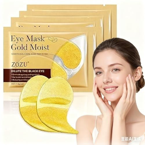 FUGLUS 24 Pezzi Cerotto Idratante per Occhi, Maschera Gel Antocchiaie e Idratante, Trattamento AntiBorse e Rughe, Notte e Giorno per Donna e Uomo